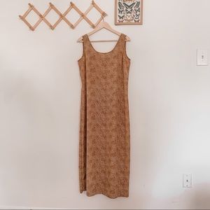 vintage 90’s virgo slit maxi dress